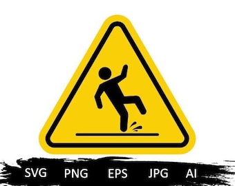 Suelo resbaladizo svg, suelo mojado svg, señal de advertencia svg, peligro svg, señal de suelo resbaladizo svg, precaución svg, señal de información svg, caída svg