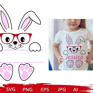 Ostern Svg, Bunny Mädchen Monogramm Svg, Osterhase Svg, Osterhase Gesicht Svg, Hase Füße Svg, Ostern Shirt Svg, Ostern Split Monogramm Svg, Bunnypng