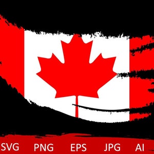Bandera de Canadá angustiada svg, hoja de arce svg, svg patriótico de Canadá, bandera canadiense svg, camisa de la bandera de Canadá, bandera canadiense del país svg, svg canadiense