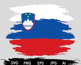 Slovenia flag svg, distressed Slovenian flag svg, Slovenia flag svg file,Slovenia flag vector,Slovenia flag clipart, National Slovenian Flag