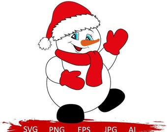 Muñeco de nieve svg, muñeco de nieve de navidad svg, navidad svg, invierno svg, muñeco de nieve lindo svg, muñeco de nieve clipart, sombrero de santa svg, muñeco de nieve png, vacaciones svg