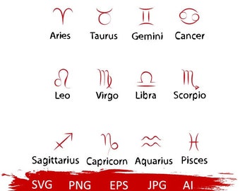 Zodiac svg bundle, zodiac sign symbol, zodiac sign svg,zodiac constellation svg,horoscope svg,astrology svg,zodiac clipart,aries svg,leo svg