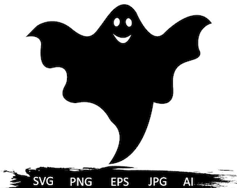 Ghost svg, halloween svg, simple ghost svg, spooky svg, cute ghost svg, ghost silhouette,ghost clipart,ghost cut files,ghost vector, boo svg