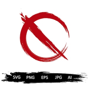 Blockiert Zeichen SVG, kein Symbol Svg, verbotene Zeichen Svg, kein Zeichen Svg, verbotene Svg, Dateien für Cricut, Zeichen nicht erlaubt Svg, geschnittenE Dateien für Silhouette