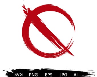 No Sign Svg With Photos Etsy