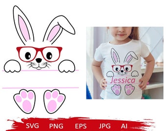 Easter svg,Bunny girl monogram svg,Easter bunny svg,Easter bunny face svg,bunny feet svg,Easter shirt svg,Easter Split Monogram svg,bunnypng