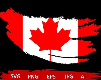 Bandera de Canadá angustiada svg, hoja de arce svg, svg patriótico de Canadá, bandera canadiense svg, camisa de la bandera de Canadá, bandera canadiense del país svg, svg canadiense
