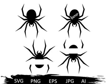 Spider svg, spider clipart, spooky svg, halloween svg, spider silhouette, spider cricut,spider vector,bundle spiders svg,halloween shirt svg