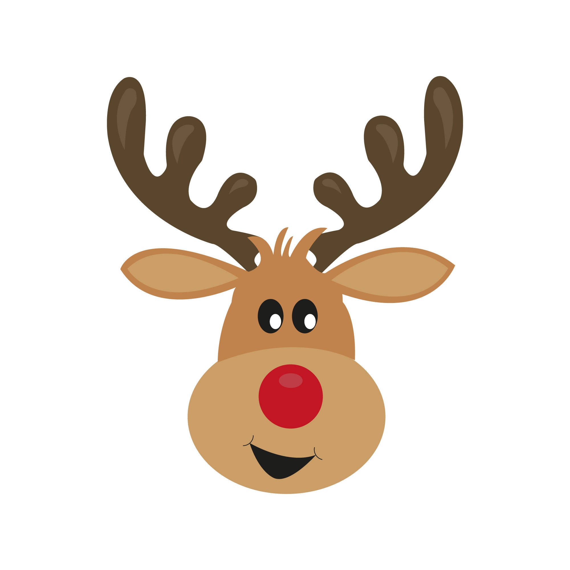 Reno svg Navidad SVG cabeza de reno Svg Clip Art de reno Etsy