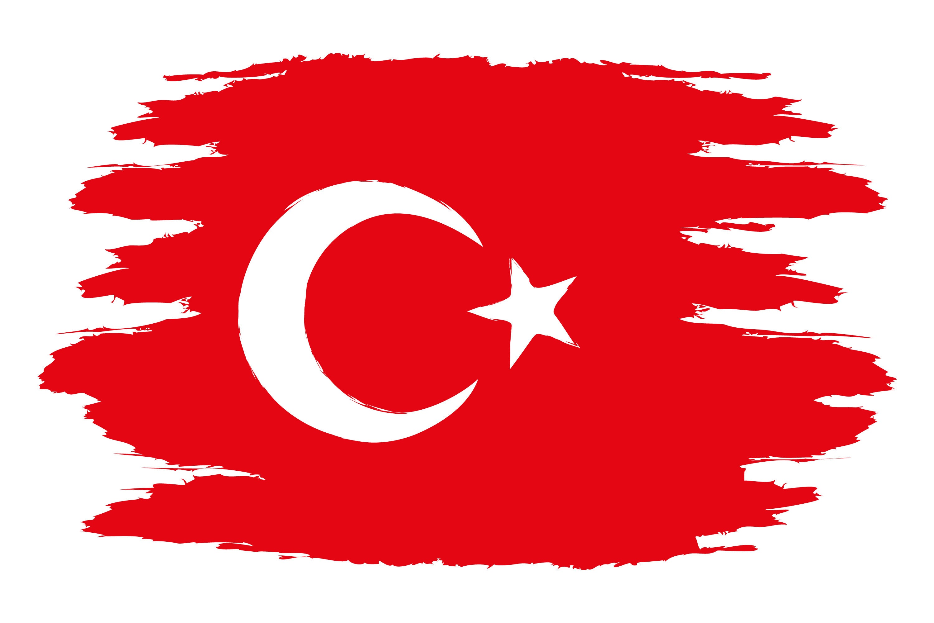 Turkey Flag Svg Turkey National Flag Distressed Turkish Flag Etsy
