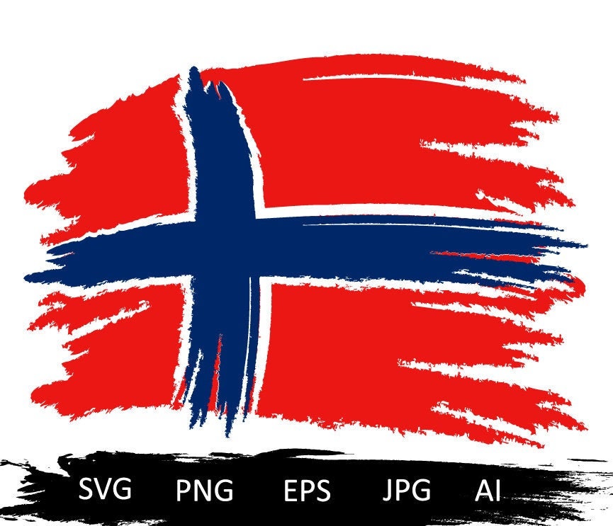 Distressed Norway Flag Svg Norwegian Flag Svg Norway Flag Etsy