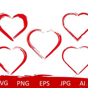 Bundle heart svg, hearts png, doodle heart svg, distressed heart svg, hand drawn heart svg, valentines day svg,cute heart file,heart clipart