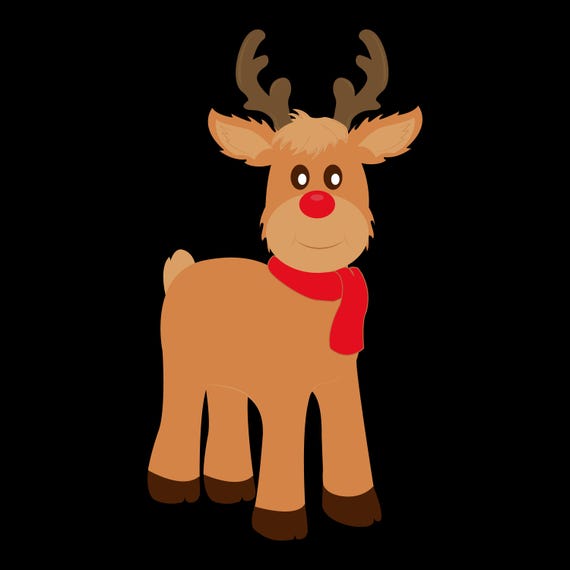 Clip Art Faccia Di Renna