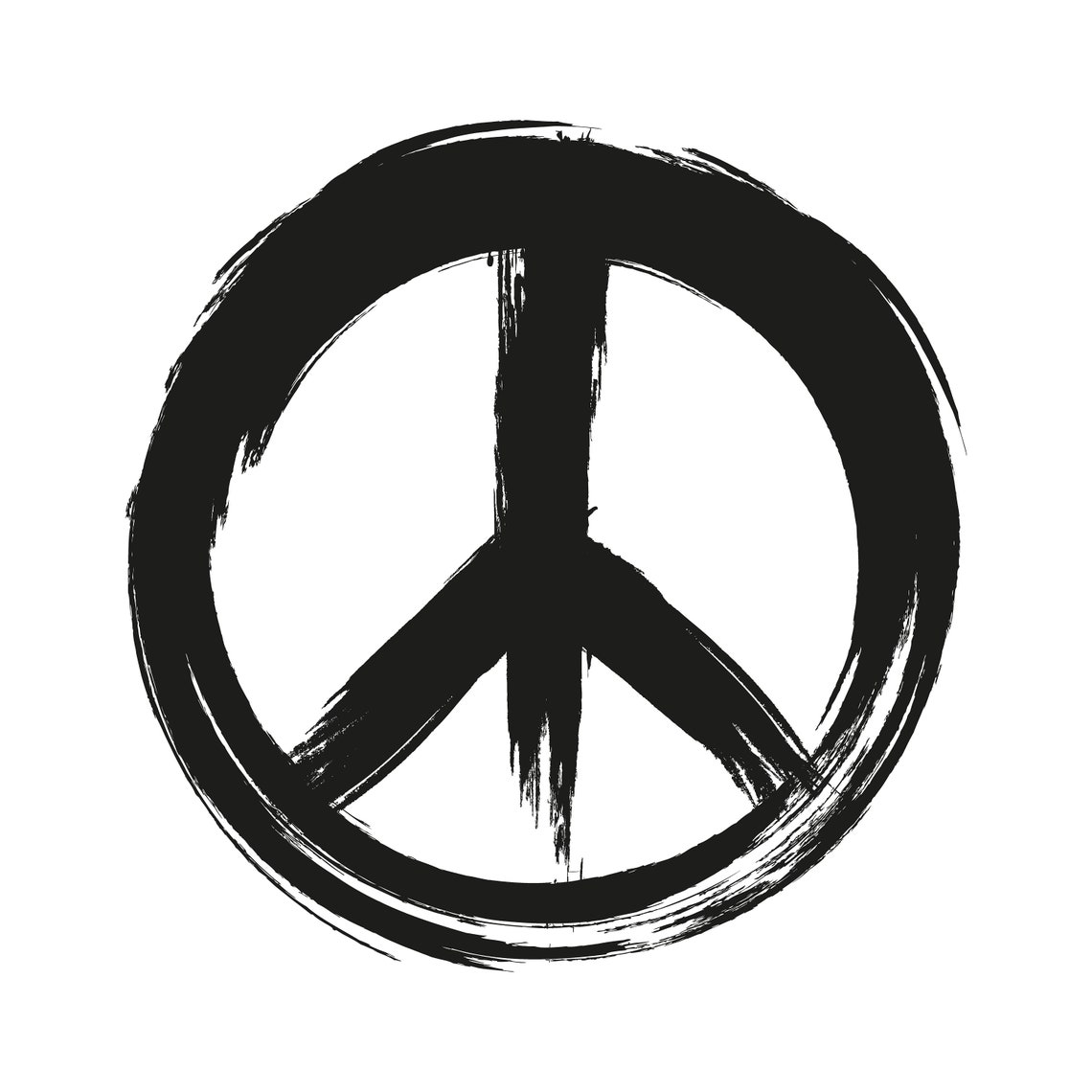 Distressed Peace Sign Grunge Peace Sign Peace Sign Image - Etsy