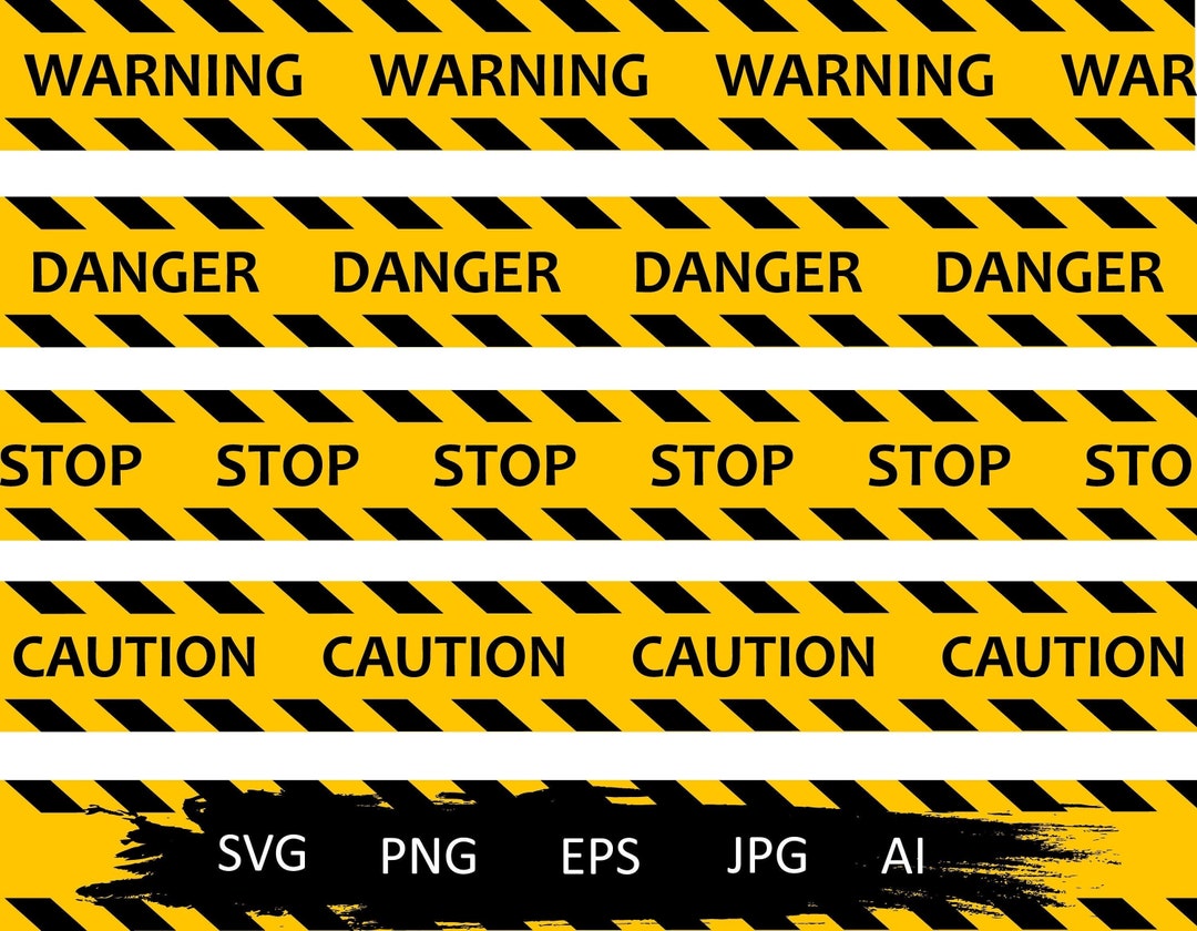 Warning Tape Svg,caution Tape Svg,construction Tape Svg,police Tape Svg