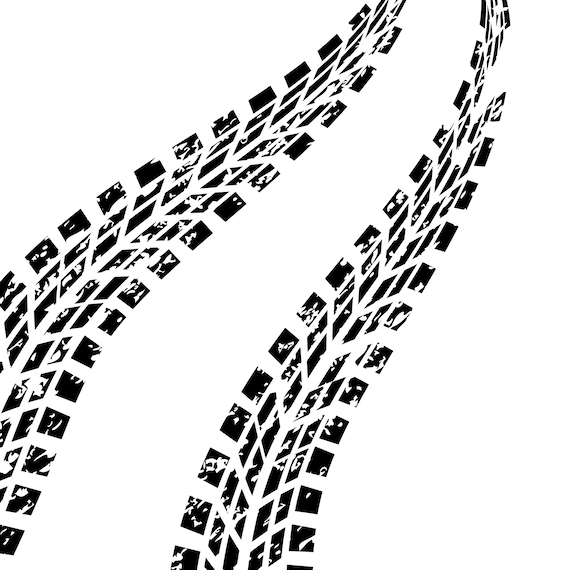 Clip Art & Image Files mudding svg file tire track svg Distressed tire