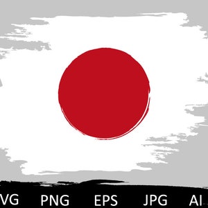 Japan Flag svg, Japan National Flag, distressed japanese flag svg, japanese flag clipart, shirt with japan flag,japanese flag design element