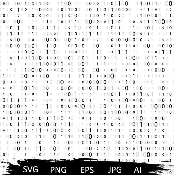 Matrix Svg Abstract Matrix Pattern Svg Binary Computer Code - Etsy