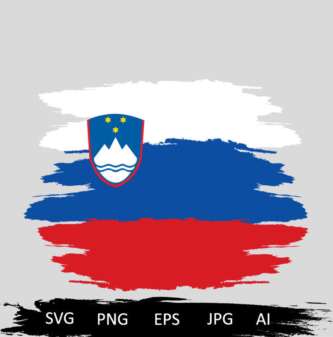Slovenien Flagge svg, beunruhigte Slowenische Flagge svg,Slowenien