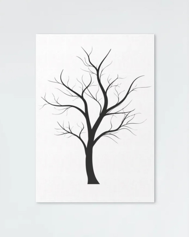 Bare Tree Svg Tree With No Leaves Silhouette Tree Svg Etsy