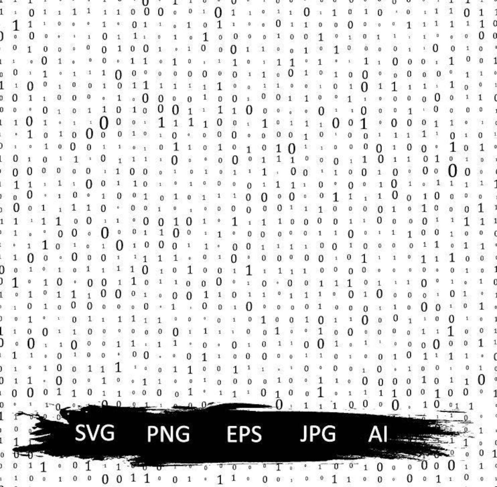 Matrix svg abstract matrix pattern svg binary computer code | Etsy