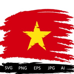 Vietnam flag svg, distressed Vietnamese flag svg, Vietnam flag svg file, Vietnam flag vector, Vietnam flag clip art, Vietnamese Flag shirt