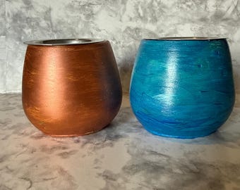 Hand-Painted Plaster Wax Warmer | Tealight Oil Burner, Cozy Home Fragrance