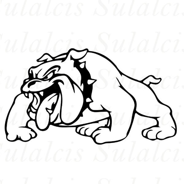 Bulldog SVG File, PNG File, Digital Download, Bulldog face, Files for Cricut, bulldog Vector, Instant Download-SLL