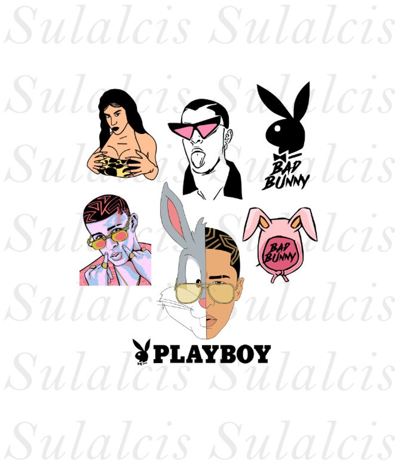 Download Bad bunny svg png bad bunny clipart mala silueta de | Etsy