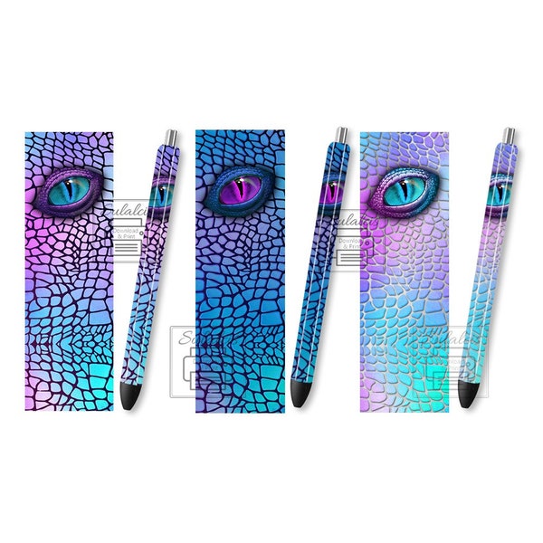 Dragon Eye Tye Dye Pen Wraps Set 3 Png,Animal Eyes,Color Snake Eyes Pen Png,Snakeskin Pen Png,Dragon Skin Pen,Epoxy Pen Wrap,InkJoy Pens