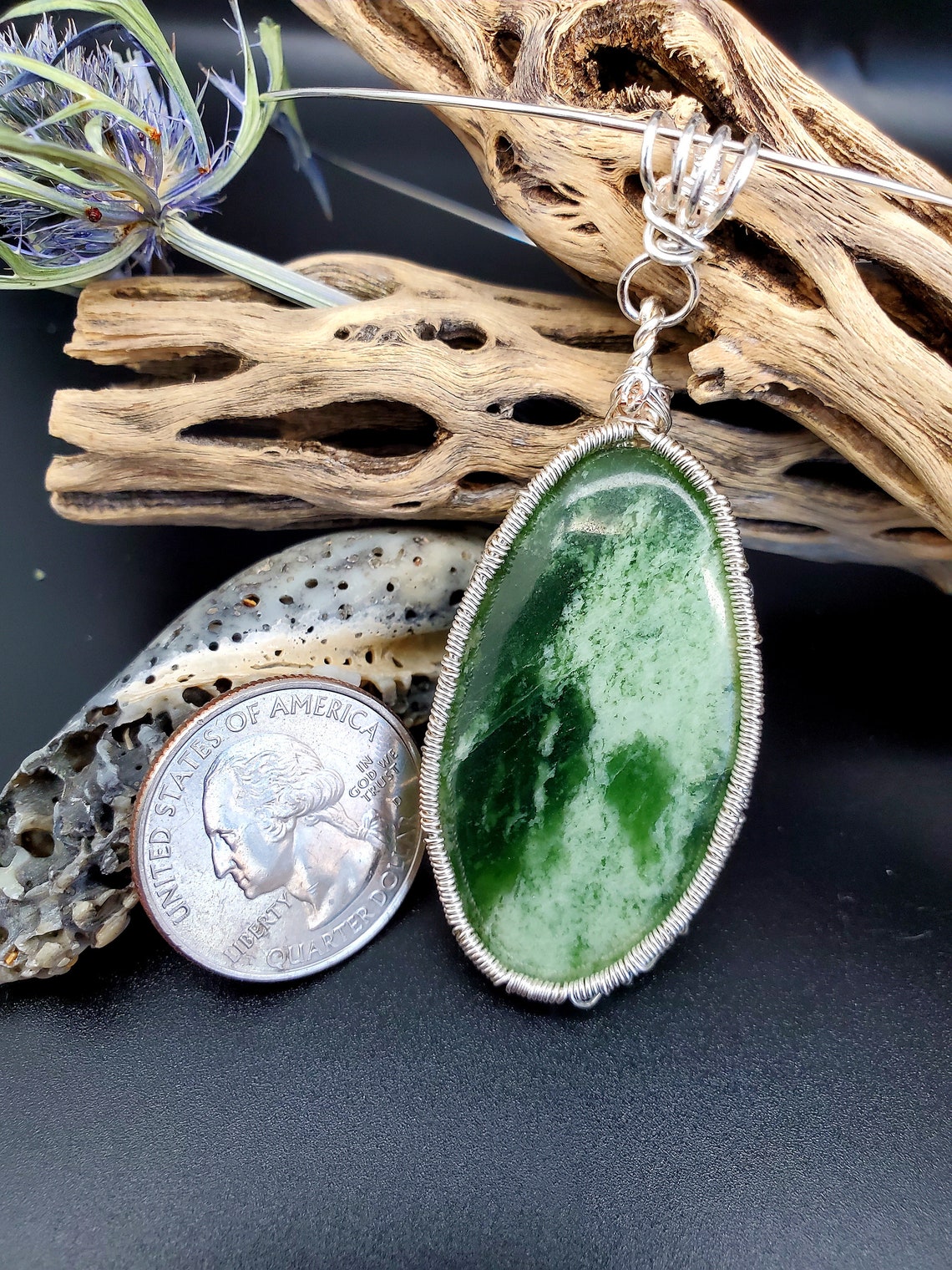 Serpentine Pendant Natural Gemstone JEwelry crystals and Etsy