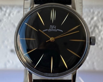 LUCH / POLJOT 23 Schmuckstücke, Vintage Uhr, 1980, seltene mechanische russische UdSSR Uhr, Vintage Uhr, Geschenk für ihn, Unisex Uhr