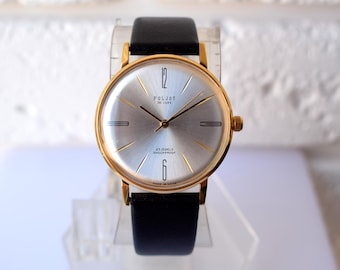 Poljot De Luxe Vintage Watch, Ultra Slim 23 Jewels, USSR Retro Wristwatch
