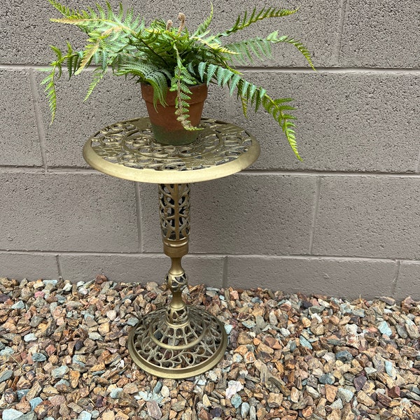 Vintage Brass Plant Stand/Tall/Pedestal