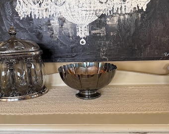 Vintage Dublin K40 Fisher Silver-Plated Serving BowL