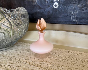 Vintage Satin Pink Perfume Bottle