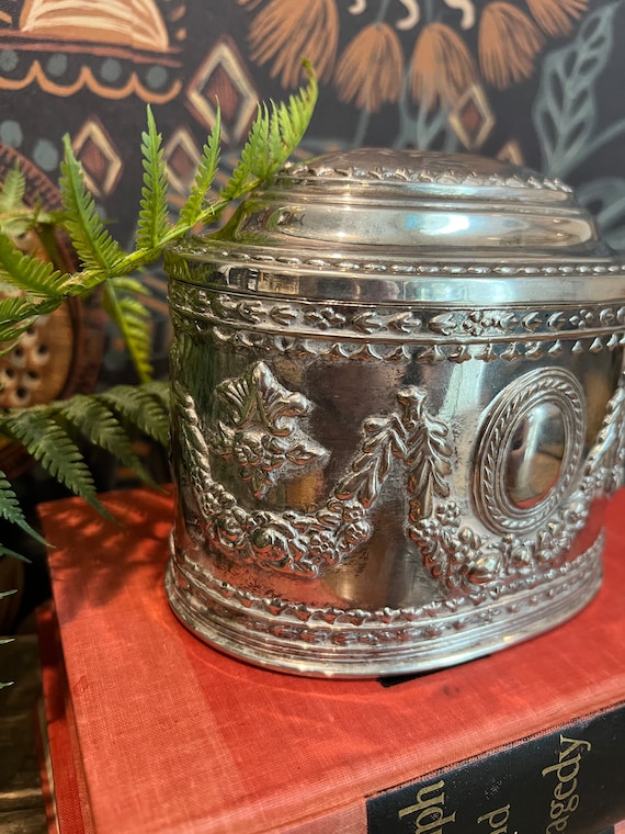 Vintage Silver-Plated Casket/Jewelry Box - image 2