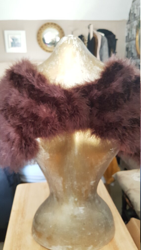 Vintage Marabou Feather Stole