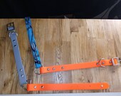 Biothane collar, camouflage and neon orange, hunting collars, xl dogs, great Danes, Labrador, camping, hiking outdoors collars