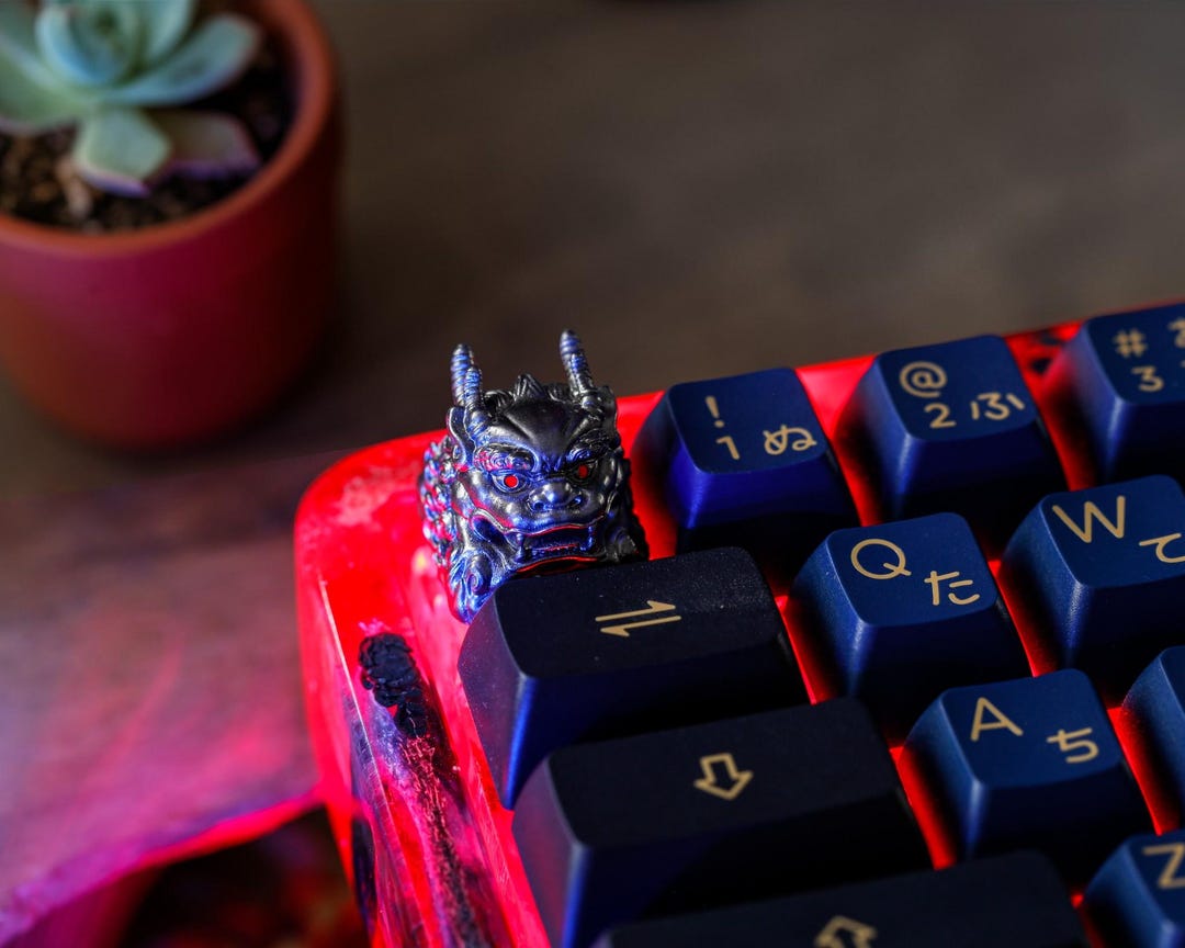Handmade Qilin Kirin Artisan Keycap, Colorful Resin Mythical Beast ...