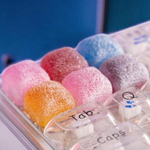 Fake Jelly Candy Decor – Realistic Kawaii Sweets, Faux Sugar Gummy Prop, Fake Dessert Display, Food Cute Resin Candy Christmas Gift