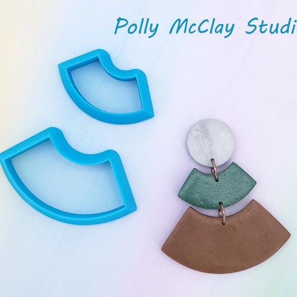 Fan Cutters for Polymer Clay and Metal Clay | Fan Cutters | Fan Clay Cutters | 3D Printed Cutters | Clay Cutters
