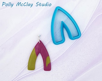 V Arch Polymer Clay Cutters for DIY earrings, pendants, jewellery and accessories. Metal Clay Cutters. Clay Earring and Pendant Cutters