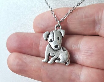 Jack Russell Pendant Necklace, Gift for Jack Russell lovers Gift for Jack Russell owners. Tiny Jack Russell Necklace