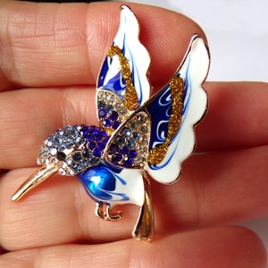Rare Antique Natural Colored Diamond Butterfly Brooch Similar to jewelry  worn on Downtown Abbey