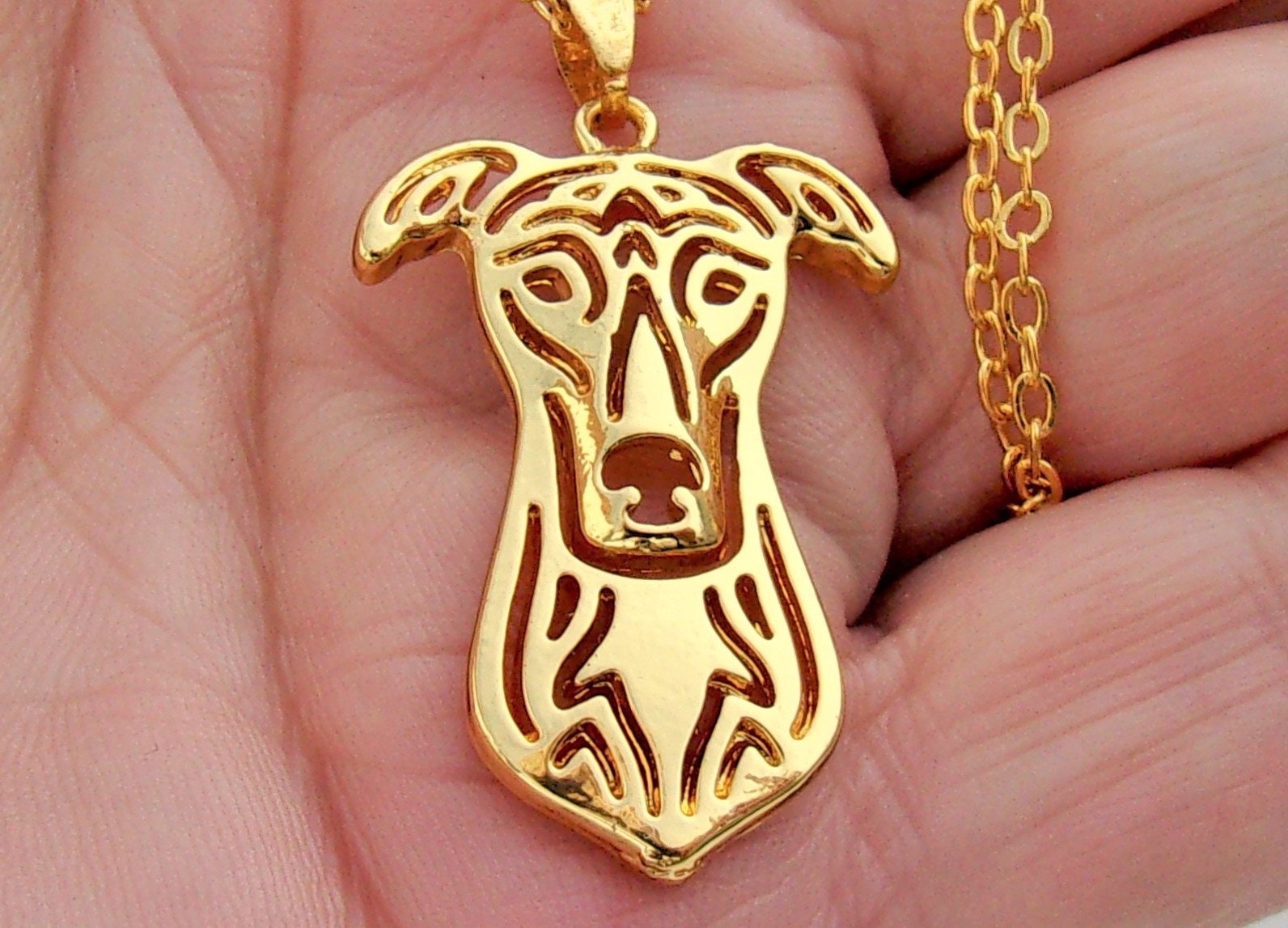 Greyhound or Whippet Jewellery Greyhound Necklace Greyhound