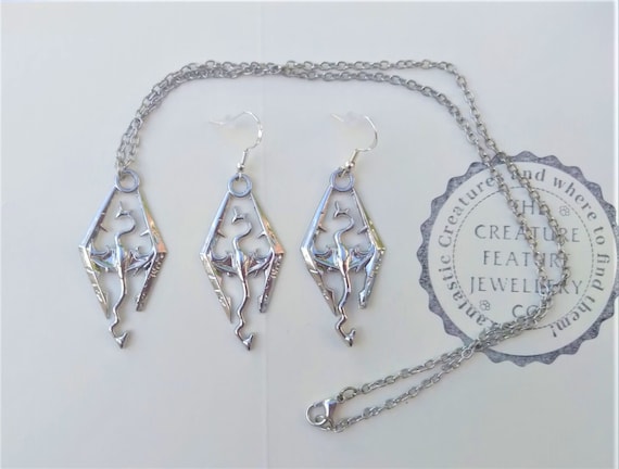 Skyrim Jewellery Skyrim Pendant Necklace Skyrim Earrings Skyrim