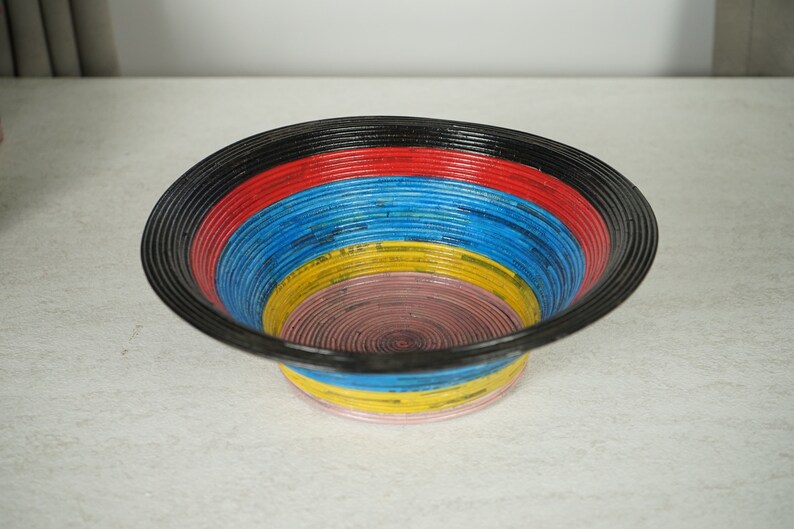 Recycle Newspaper Bowls, Quilling Bowl Art, Fruit Basket, Paper Bowls