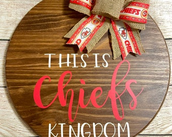 Chiefs Door Hanger Etsy