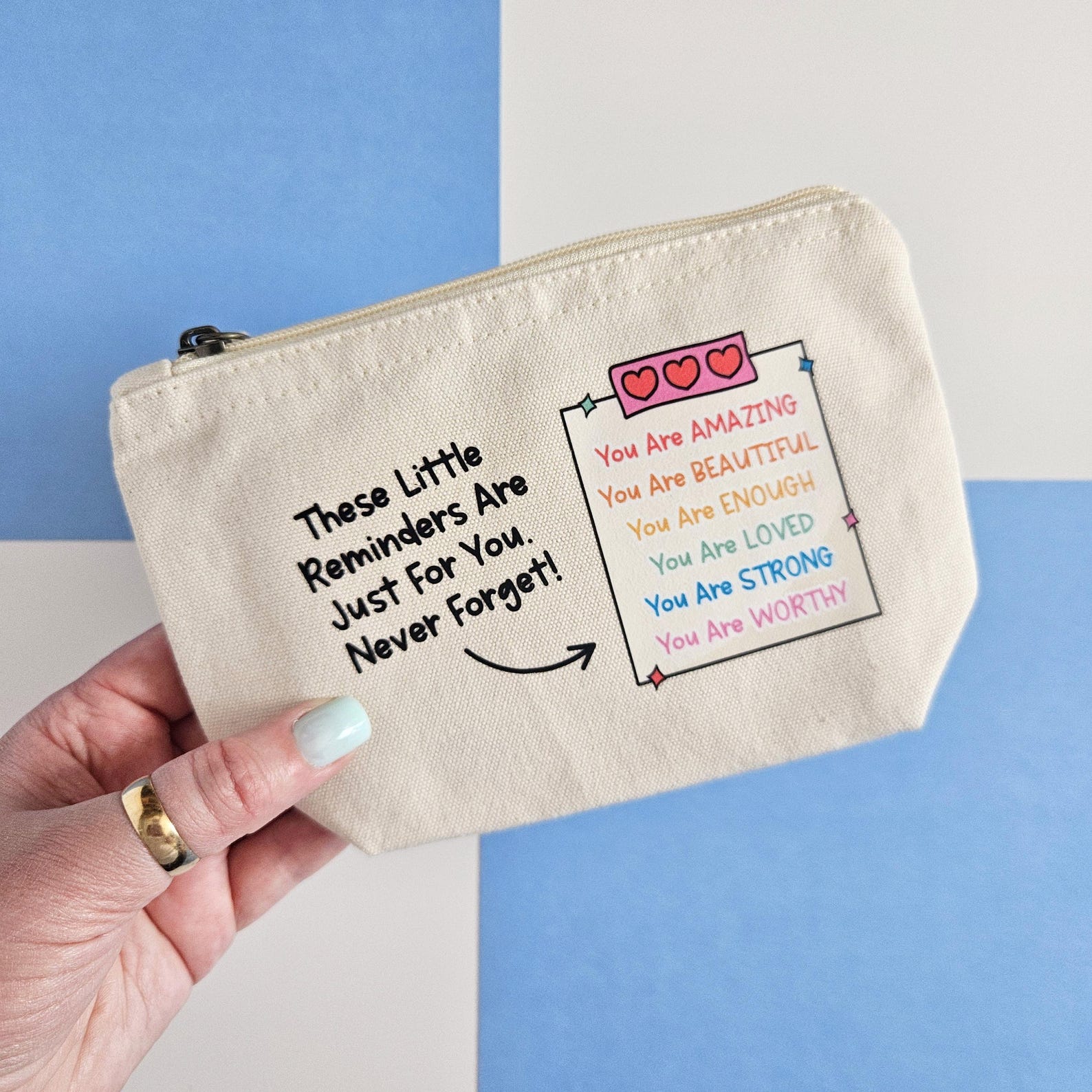 Inspirational Quotes Zip Pouch